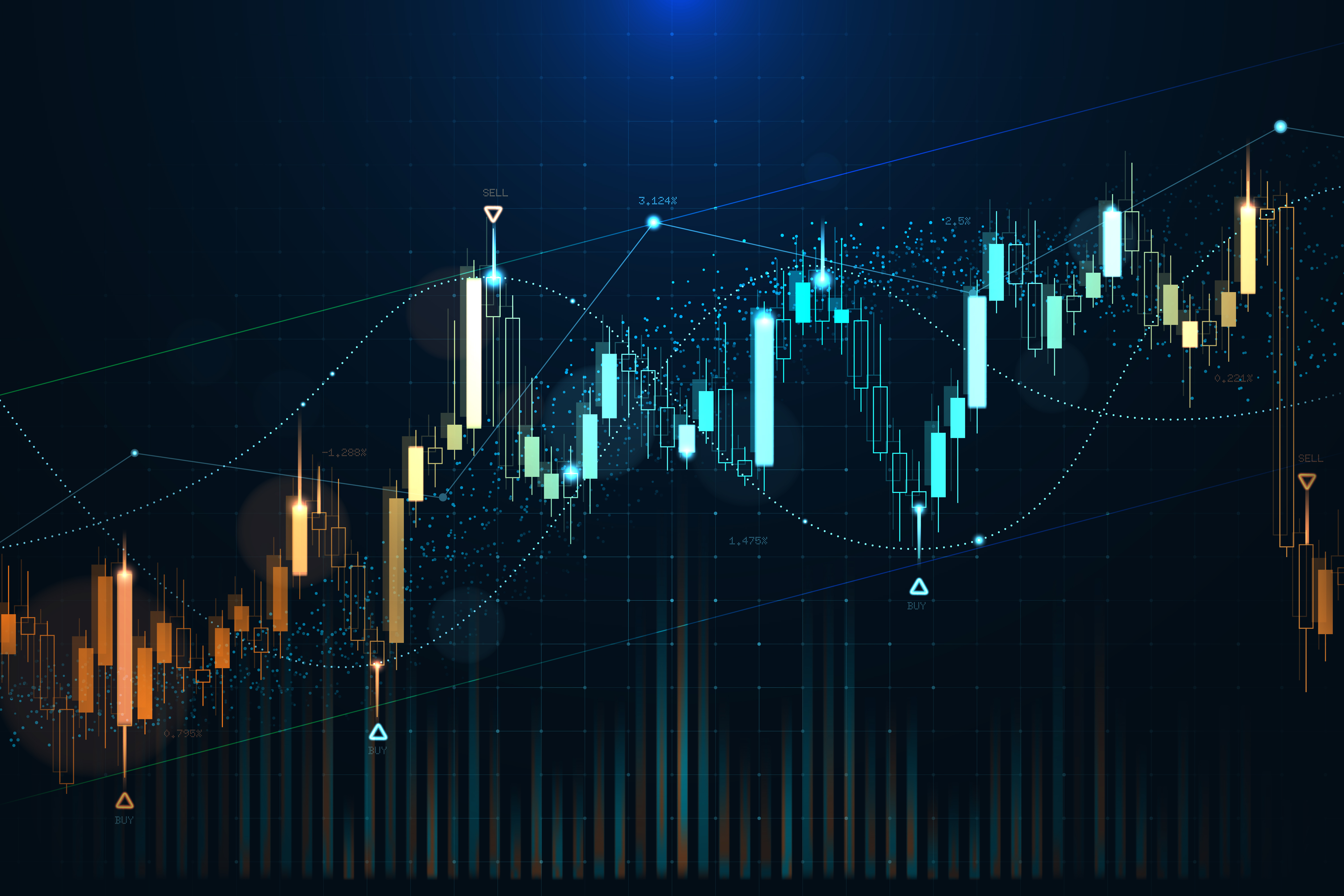 Trading Chart Background